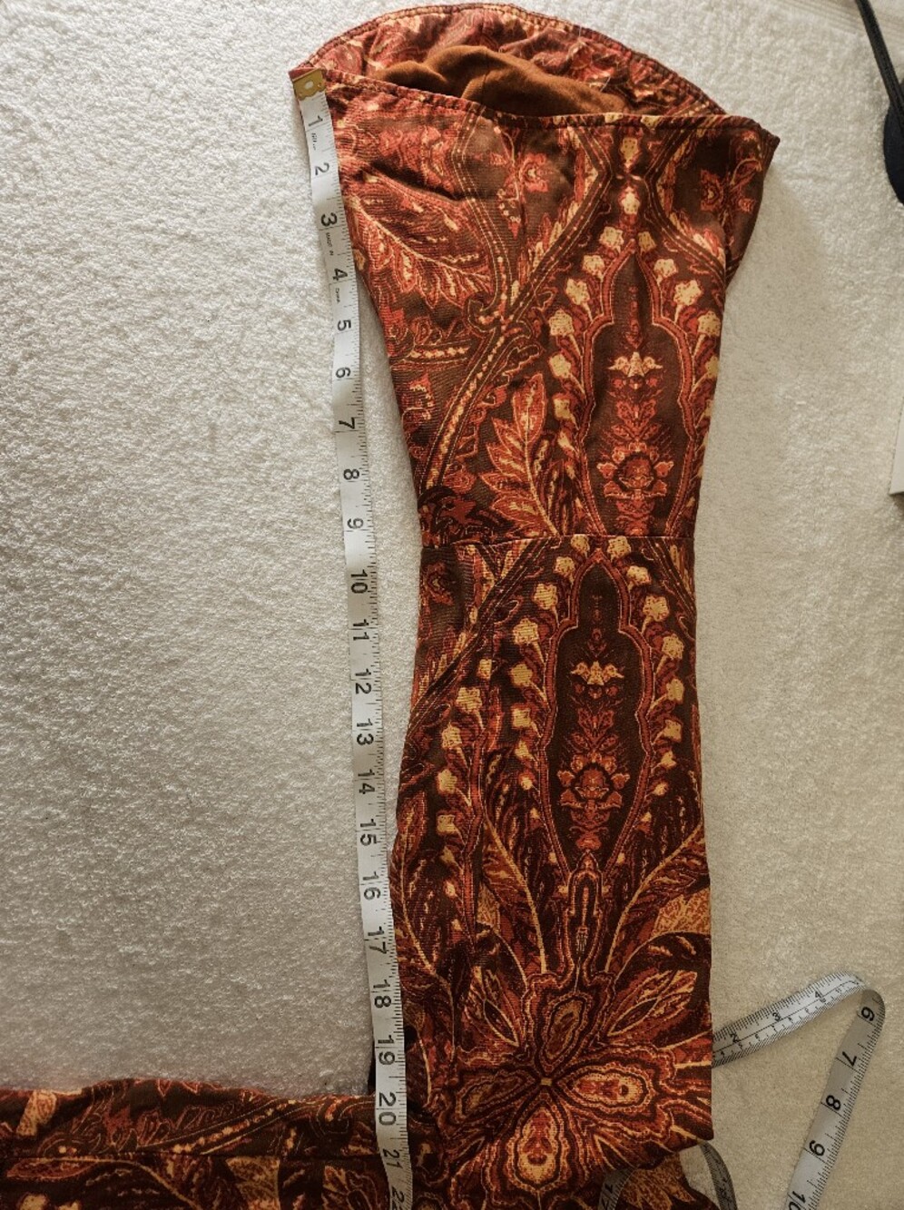 Free People Abigail Blazer Jacket Paisley Boho Rust Size Medium - Picture 10 of 11